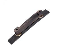 Banworks 6 String Archtop Jazz Guitar Bridge Saddle, Adjustable Ebony Guitar Bridge with Golden Screws, Replacement for Archtop Jazz and Acoustic Guitars, JT/QM-10, 138x14mm (5.43x0.58 inch)