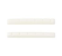 Banworks 6-String Electric Guitar Nuts with Flat Bottom Cattle Bone Nuts Pre-Slotted Nuts Replacement Part for Strat ST Tele Guitars Pack of 2 JT/XZ-01 42x3.5x4.5/3.5mm (1-21/32"x9/64"x11/64")