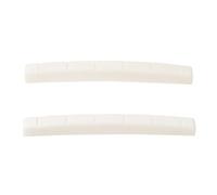 Banworks 6-String Electric Guitar Nuts with Radiused Bottom Cattle Bone Nuts Pre-Slotted Nuts Replacement Part for Strat ST Tele Guitars Pack of 2 JT/XZ-01 43x3.2x5/5.65/4.6mm (1-11/16"x1/8"x13/64")