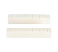 Banworks 6 String LP Electric Guitar Cattle Bone Neck Nut, String Spacing 35.28mm (1.38 inch), Replacement Parts for Electric Guitar, Pack of 2, JT/XZ-01, White, 43x6x8.5mm (1.69x0.24x0.33 inch)