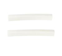 Banworks 6 String Pre-Slotted Electric Guitar Bone Nut Blank, Top and Bottom Radius R210, Guitar DIY, Replacement Parts for Electric Guitar, Pack of 2, JT/XZ-22, White
