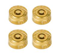 Banworks '60s Guitar Control Knobs 24-Spline Imperial Knobs 2 Tone and 2 Volume 6mm (15/64") Knobs Speed Knobs Top Hat for Gibson Les Paul SG Electric Guitars Pack of 4 JT/XN-08 Golden