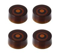 Banworks '60s Style Electric Guitar Control Knobs Imperial 24-Spline 2 Tone 2 Volume Knobs 6mm (15/64") Speed Knobs for Gibson Les Paul SG Electric Guitars Pack of 4 JT/XN-08 Amber