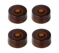 Banworks '60s Style Electric Guitar Control Knobs Metric 18-Spline 2 Tone 2 Volume Knobs 6mm (15/64") Speed Knobs for Epiphone Les Paul SG Electric Guitars Pack of 4 JT/XN-02 Amber