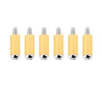 Banworks 6Pcs Imperial #6-32 UNC × 3/4" Guitar Single Coil Pickup Mounting Screws with Rubber Tube Pickup Height Adjustment Screws Set for USA/MEX Fender Stratocaster Strat ST JT/SYQLS-08 Chrome