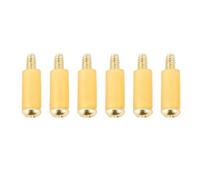 Banworks 6Pcs Imperial #6-32 UNC × 3/4" Guitar Single Coil Pickup Mounting Screws with Rubber Tube Pickup Height Adjustment Screws Set for USA/MEX Fender Stratocaster Strat ST JT/SYQLS-08 Golden