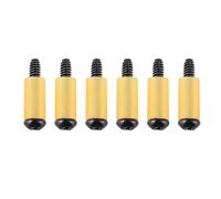 Banworks 6Pcs Imperial #6-32 UNC × 3/4" Guitar Single Coil Pickup Mounting Screws with Rubber Tube Pickup Height Adjustment Screws Set for USA/MEX Fender Stratocaster Strat ST JT/SYQLS-08 Black