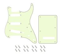 Banworks 8-Hole 50s 57 Strat SSS Guitar Pickguard Vintage Style Guitar Scratch Plate and 6-Hole Backplate Set for American Fender Stratocaster Strat ST JT/HB-16 3 Ply Mint Green