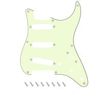 Banworks 8-Hole 50s 57 Strat SSS Guitar Pickguard Vintage Style Guitar Scratch Plate for American Fender Stratocaster Strat ST JT/HB-16 3 Ply Mint Green