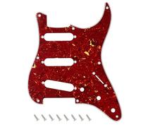 Banworks 8-Hole 50s 57 Strat SSS Guitar Pickguard Vintage Style Guitar Scratch Plate for American Fender Stratocaster Strat ST JT/HB-16 4 Ply Brown Tortoiseshell