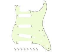 Banworks 8-Hole 50s Reissue Vintage ST SSS Pickguard 3 Ply Guitar Scratch Plate for Squier Classic Vibe SQ CV 50s Reissue Vintage Strat Style Electric Guitar JT/HB-15 Mint Green