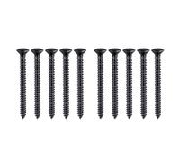 Banworks #8 x 1-5/8" Guitar Neck Mounting Screws ST Tremolo Claw Screws | Oval Phillips Head Wood Screws for USA/MEX Modern Fender Strat Tele Jaguar Jazzmaster Mustang Pack of 10 JT/QJJBLS-01 Black