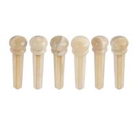 Banworks Acoustic Guitar Bridge Pins No Blood Vein Camel Bone Bridge Saddle, 5.3 mm (0.209 inch) Diameter Pack of 6 JT/GXD-04
