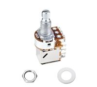 Banworks Aluminium A250K M8 Thread Push Pull Guitar Pots Metric Sized 18-Spline Split Long Shaft (18mm Length) Audio Taper Potentiometers for Squier, Epiphone, Ibanez, ESP Electric Guitars JT/XNQ-24