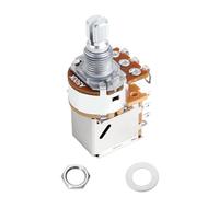 Banworks Aluminium A500K M8 Thread Push Pull Guitar Pots Metric Sized 18-Spline Split Short Shaft (15mm Length) Audio Taper Potentiometers for Squier/Epiphone/Ibanez/ESP Electric Guitars JT/XNQ-23