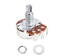 Banworks Aluminium B250K M8 Full Sized Pots Metric 18-Spline Split Long Shaft (18mm Length) Audio Taper Potentiometers with Sealed-Back for Epiphone Les Paul LP/SG Squier Strat/Tele 1 Piece JT/XNQ-12