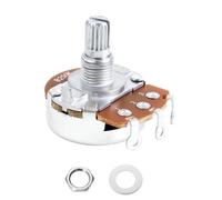 Banworks Aluminium B250K M8 Full Sized Pots Metric 18-Spline Split Short Shaft (15mm Length) Audio Taper Potentiometers with Sealed-Back for Epiphone Les Paul LP/SG Squier Strat/Tele 1pc JT/XNQ-10