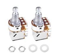 Banworks Aluminium B250K M8 Thread Push Pull Guitar Pots Metric Sized 18-Spline Split Long Shaft (18mm Length) Linear Taper Potentiometers for Squier, Epiphone, Ibanez, ESP Guitars 2pcs JT/XNQ-24