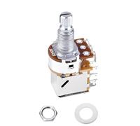 Banworks Aluminium B250K M8 Thread Push Pull Guitar Pots Metric Sized 18-Spline Split Long Shaft (18mm Length) Linear Taper Potentiometers for Squier, Epiphone, Ibanez, ESP Electric Guitar JT/XNQ-24