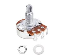 Banworks Aluminium B500K M8 Full Sized Pots Metric 18-Spline Split Long Shaft (18mm Length) Audio Taper Potentiometers with Sealed-Back for Epiphone Les Paul LP/SG Squier Strat/Tele 1 Piece JT/XNQ-12
