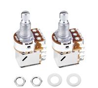 Banworks Aluminium B500K M8 Thread Push Pull Guitar Pots Metric Sized 18-Spline Split Long Shaft (18mm Length) Linear Taper Potentiometers for Squier, Epiphone, Ibanez, ESP Guitars 2Pcs JT/XNQ-24