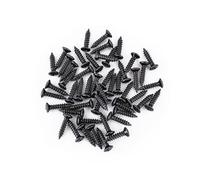 Banworks American #4 x 1/2" Stainless Steel Guitar/Bass Pickguard Screws Back Plate Screws Switch Plate Screws for USA Fender Strat Tele Jaguar Jazzmaster Mustang Pack of 50 JT/CKLS-02 Black