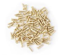 Banworks American #4 x 1/2" Stainless Steel Guitar/Bass Pickguard Screws Back Plate Screws Switch Plate Screws for USA Fender Strat Tele Jaguar Jazzmaster Mustang Pack of 100 JT/CKLS-02 Golden