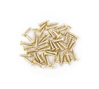 Banworks American #4 x 1/2" Stainless Steel Guitar/Bass Pickguard Screws Back Plate Screws Switch Plate Screws for USA Fender Strat Tele Jaguar Jazzmaster Mustang Pack of 50 JT/CKLS-02 Golden