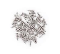 Banworks American #4 x 1/2" Stainless Steel Guitar/Bass Pickguard Screws Back Plate Screws Switch Plate Screws for USA Fender Strat Tele Jaguar Jazzmaster Mustang Pack of 50 JT/CKLS-02 Chrome