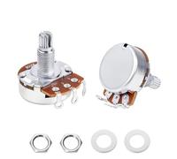 Banworks B500K M8 Thread Guitar Pots Full Sized Metric 18-Spline Pots | 18mm Length Split Shaft Linear Taper Potentiometer with Sealed-Back for Epiphone Les Paul/SG Squier Strat/Tele 2Pcs JT/XNQ-12