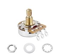 Banworks Brass A1MΩ M8 Thread Full Sized Pots Metric 18-Spline Split Short Shaft (15mm Length) Audio Taper Potentiometer for Epiphone Les Paul LP/SG Squier Strat/Tele 1 Piece JT/XNQ-15