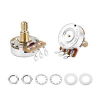 Banworks Brass B1MΩ M8 Thread Full Sized Guitar Pots Metric 18-Spline Pots | 15mm Length Split Shaft Linear Taper Potentiometers for Epiphone Les Paul/SG Squier Strat/Tele Electric Guitar 2Pcs JT/XNQ-15