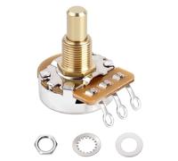 Banworks Brass B250K Imperial 3/8" Thread Full Sized Guitar Solid Shaft Pot | 19mm Length Shaft Linear Taper Electric Guitar Potentiometer for Gibson Les Paul LP/SG Fender Strat/Tele PRS 1Pc JT/XNQ-22