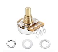 Banworks Brass B250K Imperial 3/8" Thread Full Sized Solid Shaft Pots Short Shaft (15.9mm Length) Linear Taper Electric Guitar Potentiometer for Gibson Les Paul/SG Fender Strat/Tele PRS 1pc JT/XNQ-21