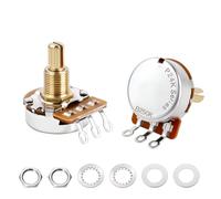 Banworks Brass B250K Imperial 3/8" Thread Guitar Pots 24-Spline Full Sized | 19mm Split Shaft Linear Taper Potentiometer with Sealed-Back for Gibson Les Paul LP/SG Fender Strat/Tele PRS 2Pcs JT/XNQ-14