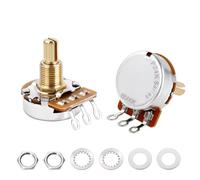 Banworks Brass B500K Imperial 3/8" Thread Full Sized Guitars Pots 24-Spline Split Long Shaft (19mm Length) Linear Taper Potentiometers for Gibson Les Paul LP/SG Fender Strat/Tele PRS 2pcs JT/XNQ-14