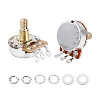 Banworks Brass B500K M8 Thread Full Sized Guitars Pots Metric 18-Spline Split Short Shaft (15mm Length) Linear Taper Potentiometers for Epiphone Les Paul LP/SG Squier Strat/Tele Pack of 2 JT/XNQ-09