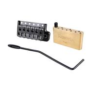 Banworks CNC Processed 6-point Tremolo Bridge 52.5mm String Space with 5mm Tremolo Arm and Full Solid Brass Block for PRS Fender/Squier Stratocaster Strat ST Style Electric Guitars JT/QQXT-03 Black