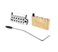 Banworks CNC Processed 6-point Tremolo Bridge 52.5mm String Space with 5mm Tremolo Arm and Full Solid Brass Block for PRS Fender/Squier Stratocaster Strat ST Style Electric Guitars JT/QQXT-03 Chrome