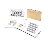 Banworks CNC Processed ST 2-Point Brass Tremolo Bridge 52.5mm String Space | with 5mm Thread Screw-in Tremolo Arm and Brass Block for Modern Style Fender Stratocaster Strat ST Guitars JT/QQXT-05