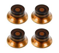 Banworks Electric Guitar Control Knobs 2 Tone 2 Volume '50s Style Knobs Top Hat Imperial 6mm (15/64") 24-Spline Bell Top Hat Knobs for Gibson Les Paul LP SG Electric Guitars Pack of 4 JT/XN-01
