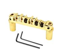 Banworks Electric Locking Roller Bridge Tune-O-Matic Roller Saddle Bridge 51.5mm (2-1/32") String Spacing for EPI Epiphone/Gibson LP Les Paul/SG/ES Style Guitars JT/GDQQ-02 Golden