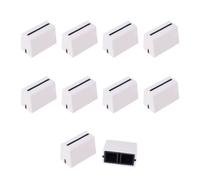 Banworks Fader Knobs Replacement Fader Cap Slider 4mm (0.16") Inner Hole Diameter for DJ Controller Mixer Console Pioneer DJM/DDJ/XDJ Denon Numark AKAI RANE VESTAX Pack of 10 JT/TGM-01 White-Black