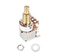 Banworks Full Brass 3/8" Thread Guitar Push Push Pots B500K 18-Spline Pots | 18mm Length Split Shaft Imperial Linear Taper Potentiometers for Fender Strat/Tele Gibson Les Paul LP/SG PRS 1Pc JT/XNQ-07