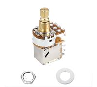 Banworks Full Brass B250K M8 Thread Push Pull Guitar Pots Metric Sized 18-Spline Split Short Shaft (15mm Length) Linear Taper Potentiometers for Squier/Epiphone/Ibanez/ESP Electric Guitars JT/XNQ-25