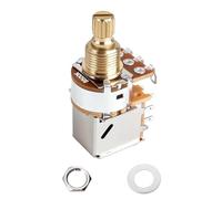 Banworks Full Brass B500K Imperial 3/8" Thread Push Pull Guitar Pots 18-Spline Split Short Shaft (15mm Length) Linear Taper Potentiometers for Fender Strat/Tele Gibson Les Paul LP/SG PRS JT/XNQ-27