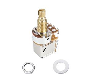 Banworks Full Brass B500K M8 Thread Push Pull Guitar Pots Metric 18-Spline | 18mm Length Split Shaft Linear Taper Guitar Potentiometers for Squier/Epiphone/IBZ/ESP Electric Guitars 1Pc JT/XNQ-26