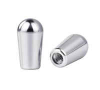 Banworks Guitar Aluminum 3-Way Toggle Switch Tip Metric Thread 3.5 mm/0.138 inch Pickup Selector Switch Caps for Epiphone EPI Les Paul LP SG Electric Guitars Pack of 2 JT/DWQM-09 Chrome