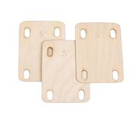 Banworks Guitar Neck Shims Guitar Bolt on Neck Pocket Shims 0.5 Degree Guitar Neck Plate Tool for Effective Alignment & Angle Adjustment Suitable for All Types of Guitars Bass Pack of 3 JT/JQB-03