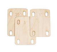 Banworks Guitar Neck Shims Guitar Neck Protection 0.25, 0.5 and 1 Degree Guitar Neck Plate Tool for Effective Alignment & Angle Adjustment Suitable for All Types of Guitars Bass Pack of 3 JT/JQB-03